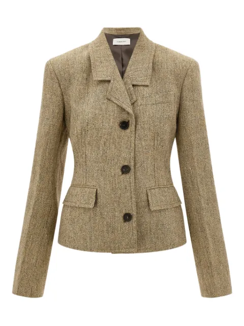 Ferragamo single breasted blazer Neutrals 790237