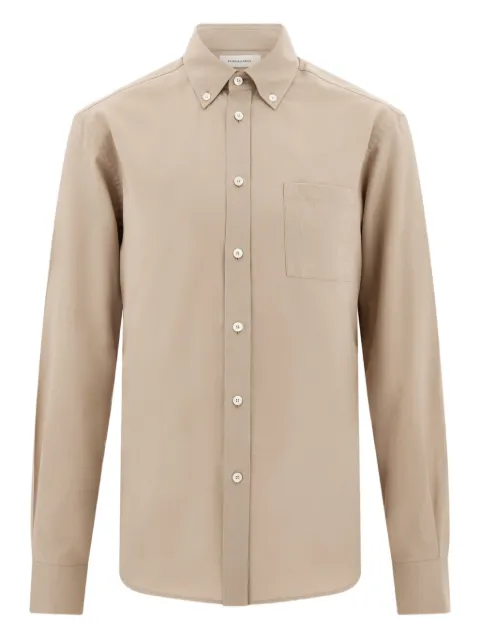 Ferragamo patch-pocket shirt Neutrals 790225