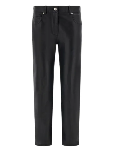 Ferragamo five pocket trousers in nappa Black 788361