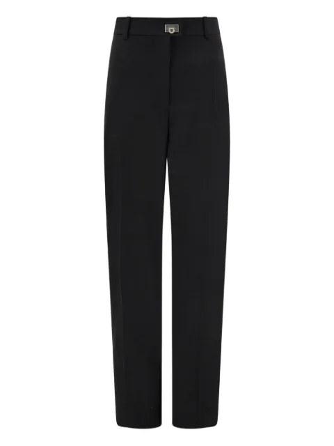 Ferragamo buckle-fastening tailored trousers Black 791824
