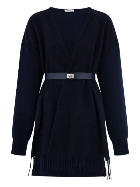 Ferragamo poncho cardigan Blue 791773