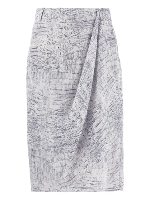 Ferragamo wrap skirt White 791405