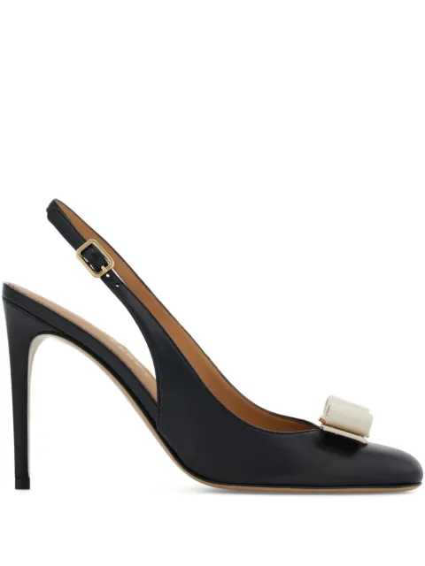Ferragamo Vara bow slingbacks Black 791385