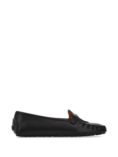 Ferragamo Gancini detail driver loafers Black 790594