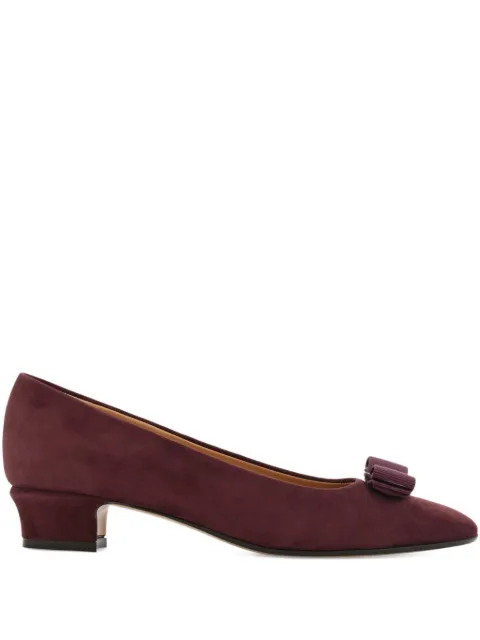 Ferragamo Vara bow-detail pumps Purple 791785