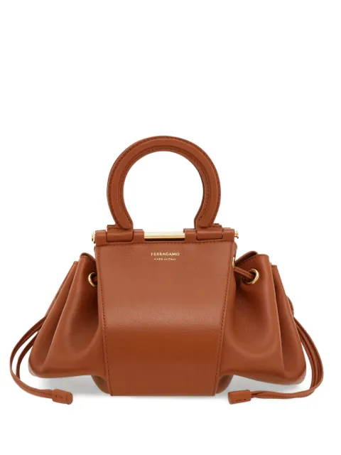 Ferragamo Gancini bucket bag Brown 790697