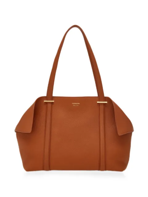 Ferragamo folded tote bag (M) Brown 789578