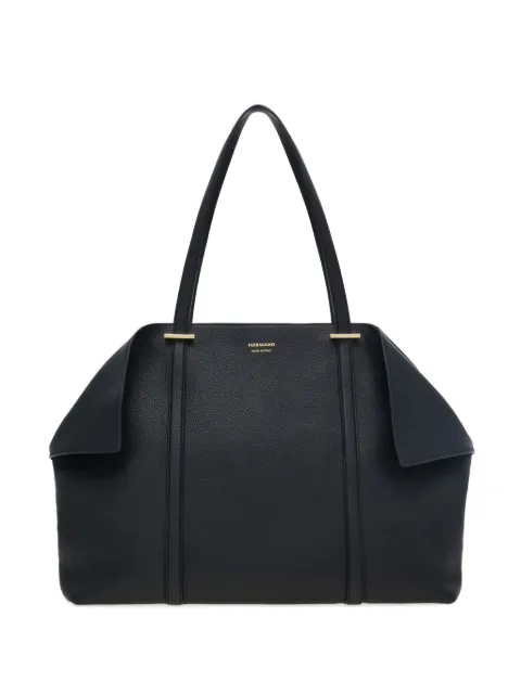 Ferragamo folded tote bag L Black 789588