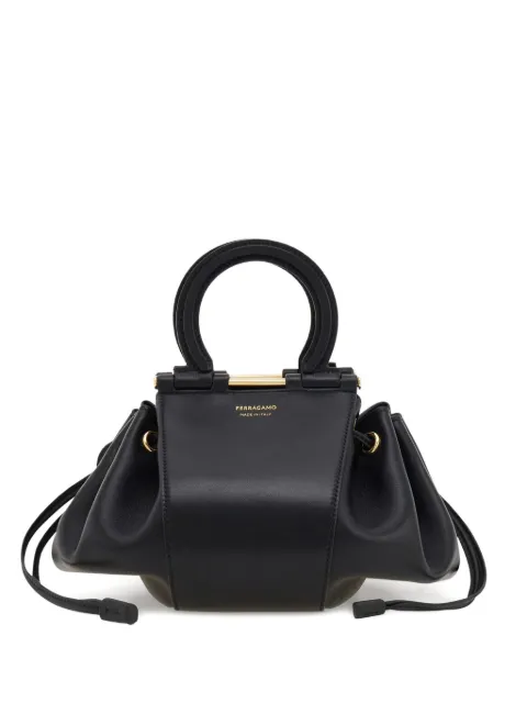 Ferragamo Gancini bucket bag Black 790699