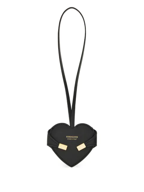 Ferragamo Hug heart mirror charm Black 790515
