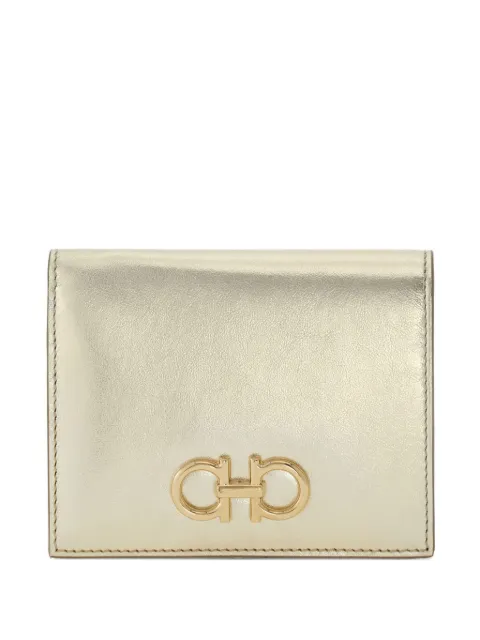 Ferragamo Gancini compact wallet Gold 787968