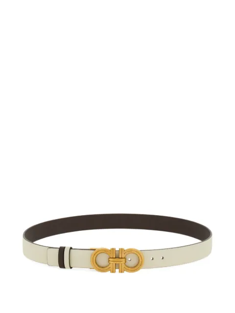 Ferragamo reversible and adjustable Gancini belt Neutrals 790143