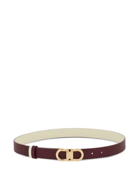Ferragamo reversible and adjustable Gancini belt Red 790104