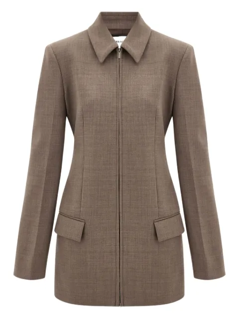 Ferragamo zip-fastening blazer Brown 790213