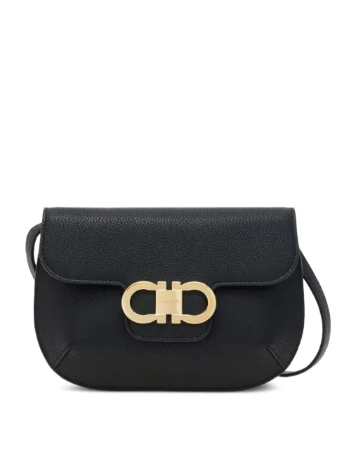 Ferragamo double Gancini mini bag Black 789848