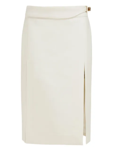 Ferragamo buckle-detailing pencil skirt Neutrals 788333