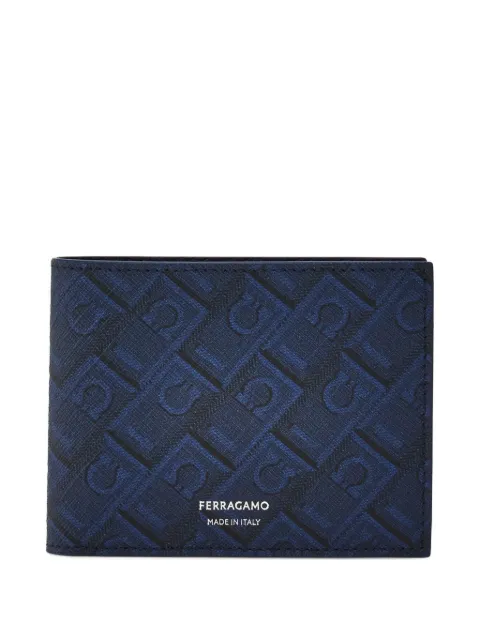 Ferragamo monogram print wallet Blue 791191