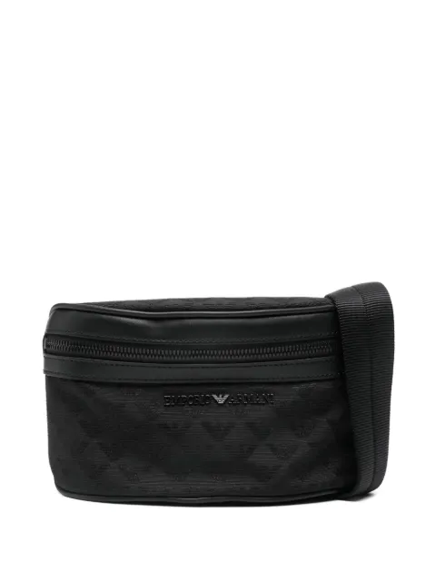 Emporio Armani logo-pattern belt bag Black Y4O312Y002V