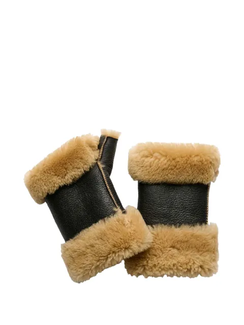 OUR LEGACY shearling gloves Brown A4258BNS