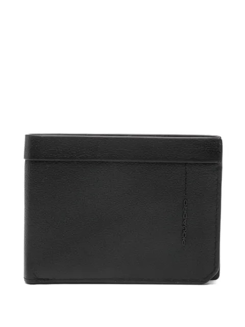PIQUADRO logo-plaque wallet Black PU257W137R