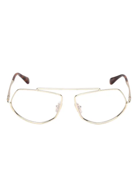 Max Mara geometric-frame glasses Gold MM5202B
