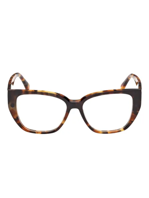 Max Mara tortoiseshell clip-on glasses Brown MM5212