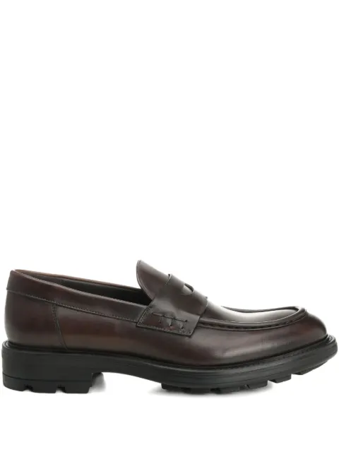 corvari leather loafers Brown 2570ILCEATR3