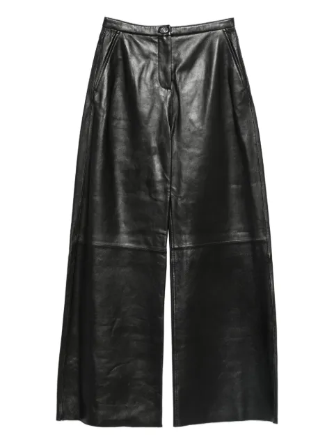 STAND STUDIO panelled leather trousers Black 665297870