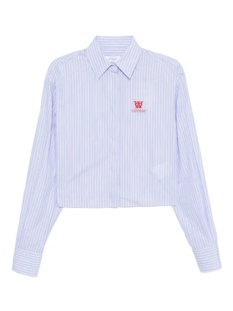 Off-White striped shirt Blue OWGE02AF25FAB0014026