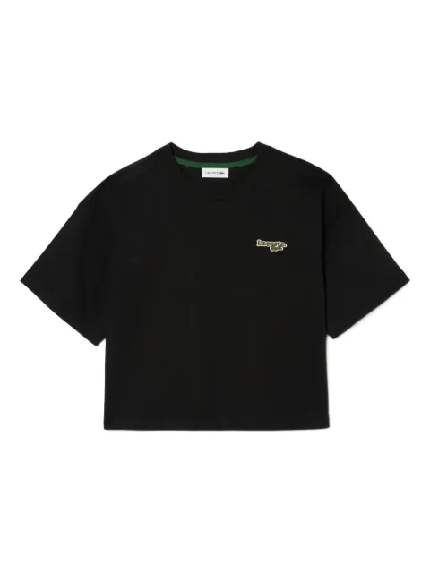 Lacoste logo-patch T-shirt Black TF7605