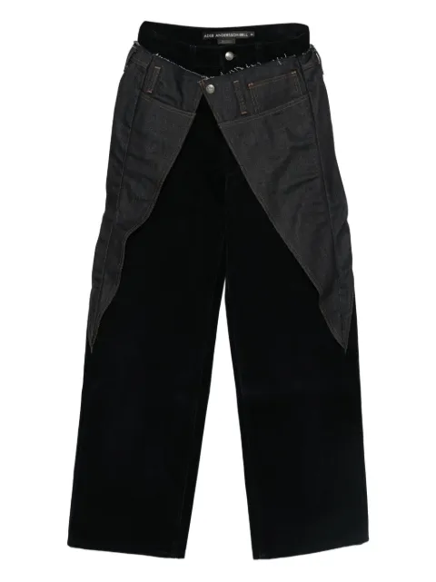 Andersson Bell cotton layered jeans Blue APA850W