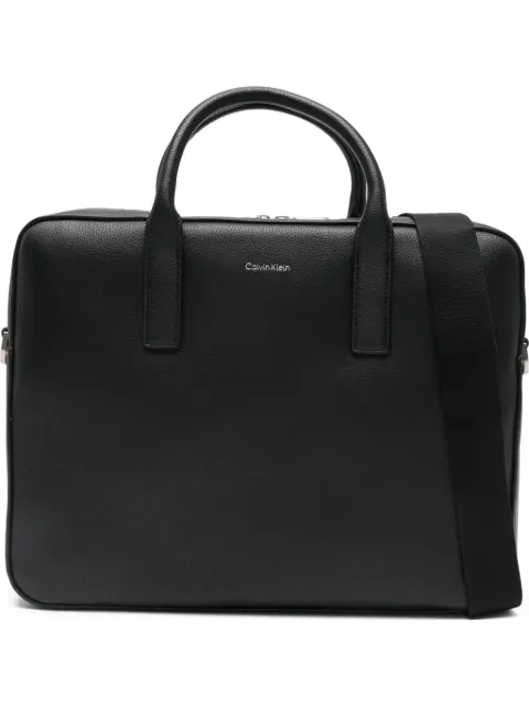 Calvin Klein zipped laptop bag Black LV04D3157GUB1