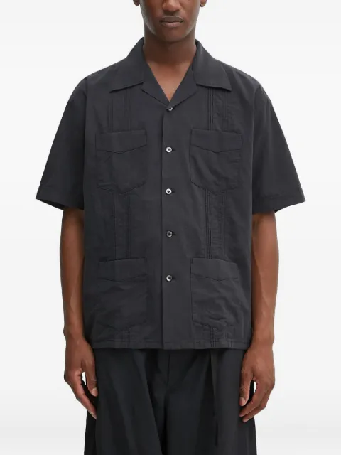 Neighborhood multi-pocket short-sleeve shirt Black 251AQNHSHM05