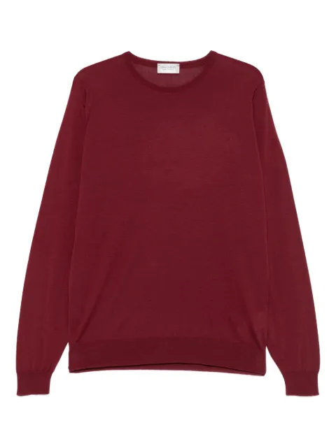 John Smedley crew neck sweater Red LUNDY