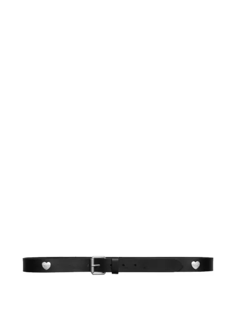 Carhartt WIP Tylor heart-plaque leather belt Black I035381