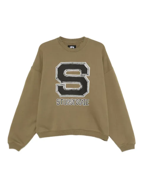 Stüssy logo-print sweatshirt Green 118596