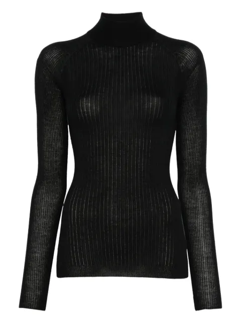 SA SU PHI ribbed roll-neck sweater Black W25613JA0900