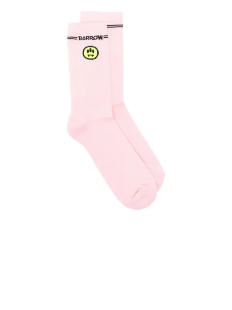 BARROW logo-detail socks Pink F5BWUASO096