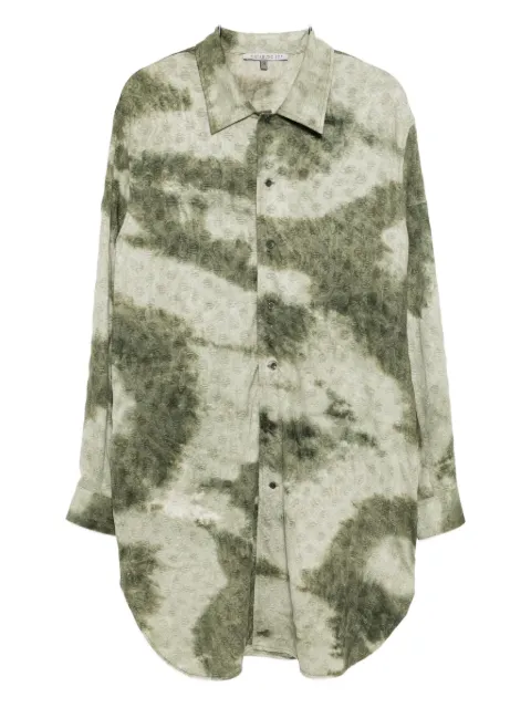 CHIAHUNG SU dyed dress Green AW25FS22HWCD