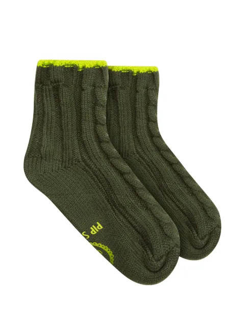 PIP STUDIO cable-knit socks Green 51519013