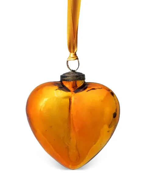 PIP STUDIO glass heart yellow ornament Orange 51099212
