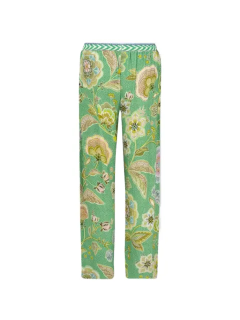 PIP STUDIO floral trousers Green 51600442