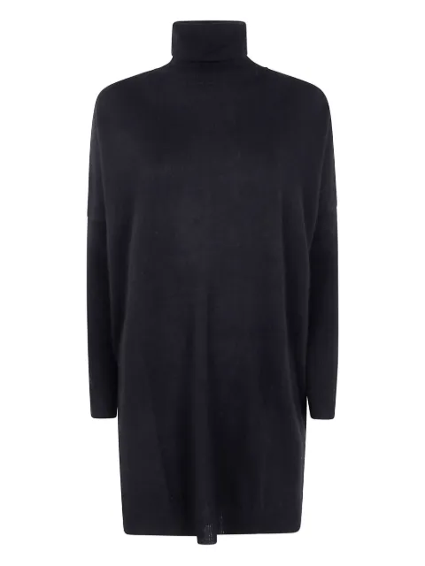 absolut cashmere roll-neck midi dress Black ACF202401C