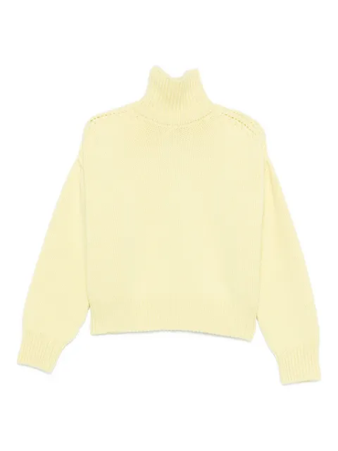 SA SU PHI roll-neck cut-out sweater Yellow W25605WS0402