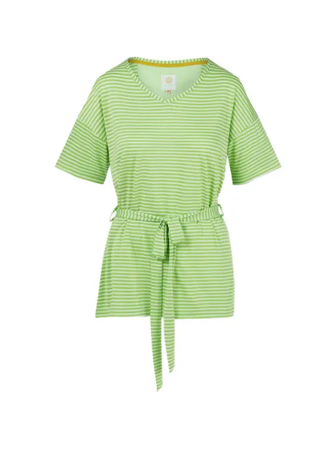 PIP STUDIO striped tie-waist T-shirt Green 51512784