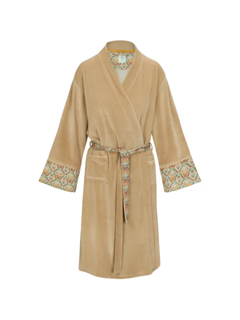 PIP STUDIO patterned-trim robe Neutrals 51510673