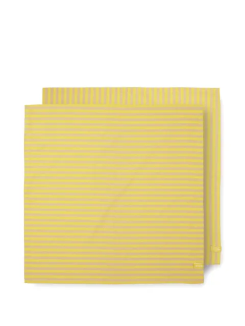 PIP STUDIO striped tea towel (set of two) Yellow 51031089