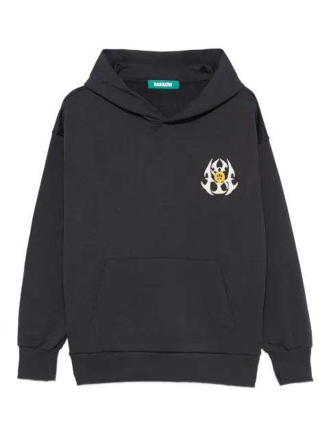 BARROW graphic-print hoodie Black F5BWUAHS036