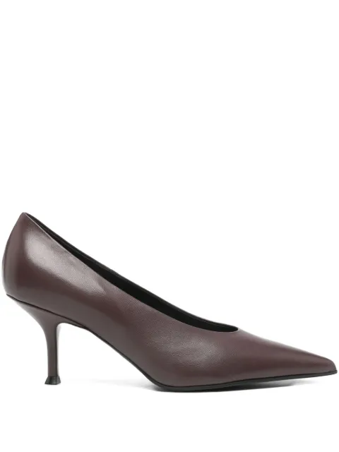 Lella Baldi 75mm leather pumps Red LE2655GUANTINOTAN