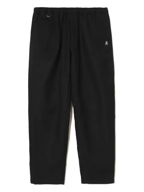 Undercover drawstring embroidered-motif pants Black US2E4592